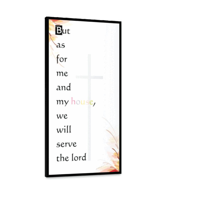 AS FOR ME- Inspirational Wall Decor Item