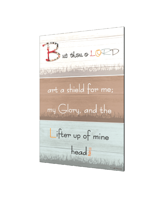 But thou o Lord-Split- Inspirational Wall Decor