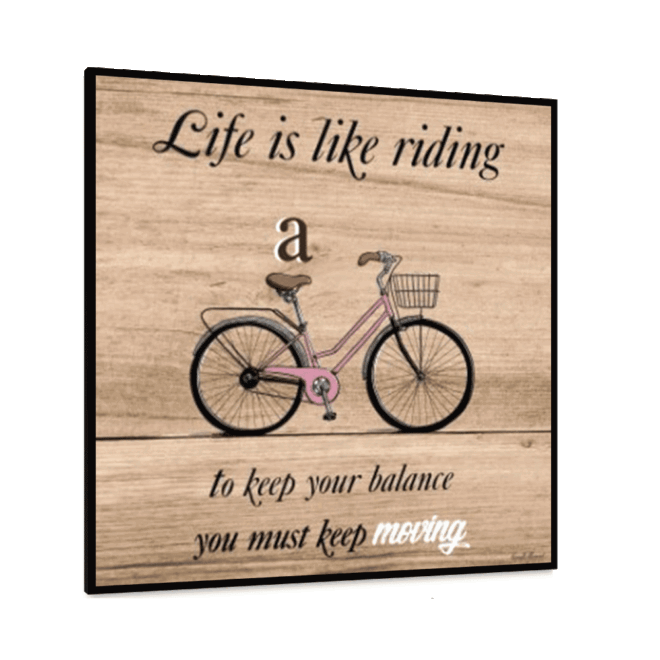 Bicycle - Inspirational Wall Decor Item