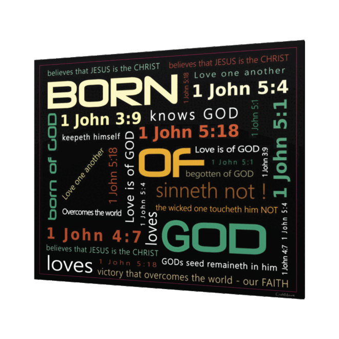 [BORN OF GOD] Inspirational Wall Decor Item