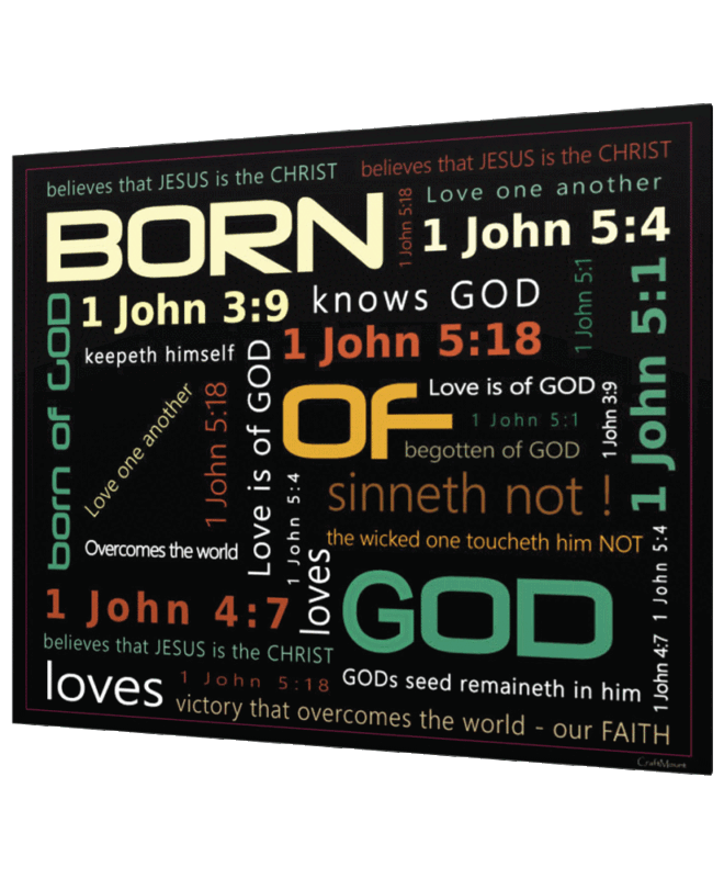 [BORN OF GOD] Inspirational Wall Decor Item