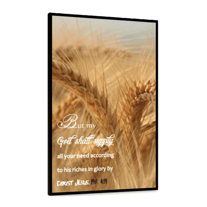 But my GOD shall supply - Inspirational Wall Decor Item