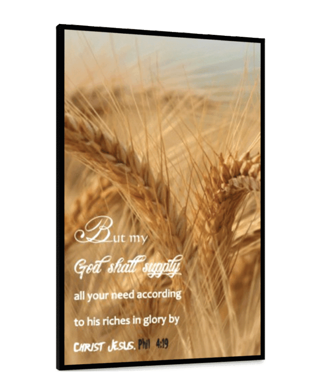 But my GOD shall supply - Inspirational Wall Decor Item