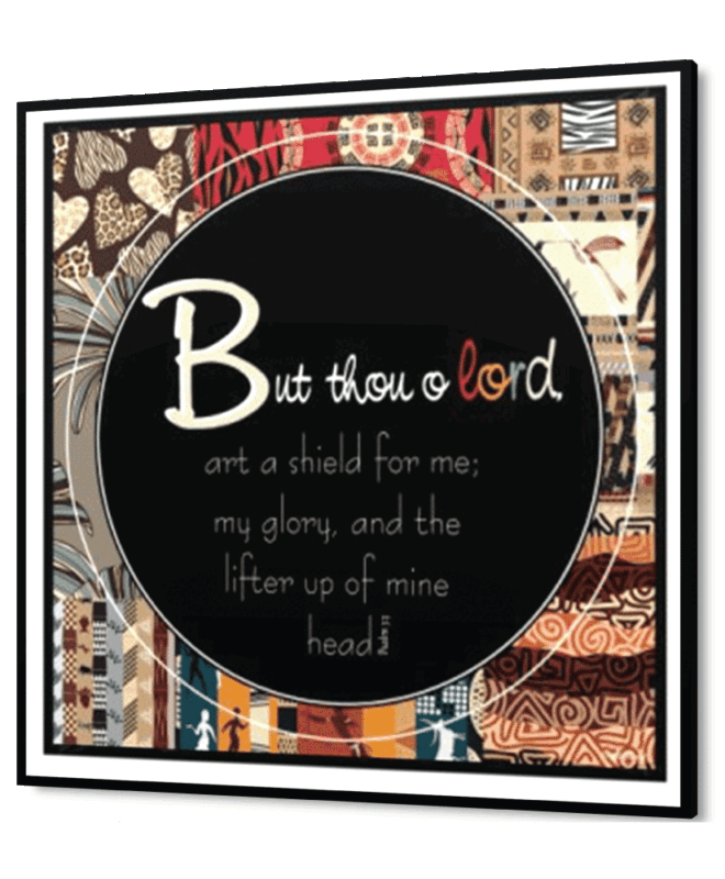 BUT THOU O LORD- Inspirational Wall Decor Item