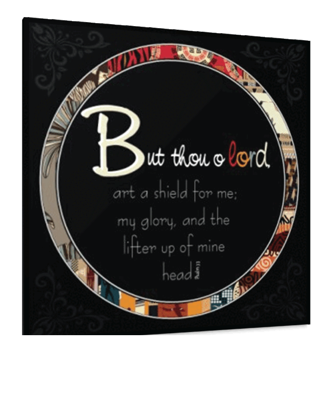 But Thou O Lord 2 - Inspirational Wall Decor Item