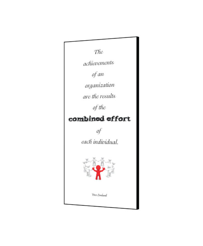 COMBINED EFFORT- Inspirational Wall Decor Item