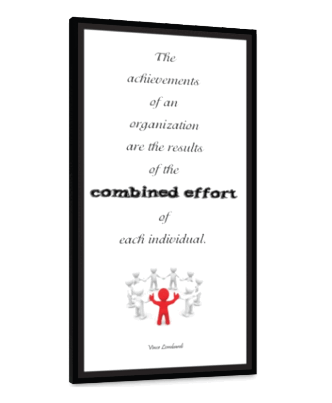 COMBINED EFFORT- Inspirational Wall Decor Item