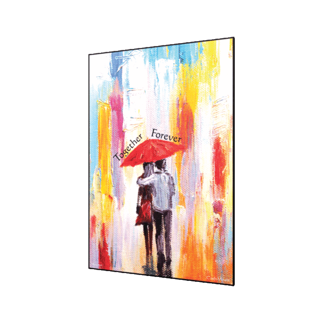 [Couple in the rain] - Inspirational Wall Decor Item