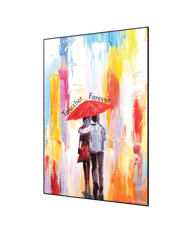[Couple in the rain] - Inspirational Wall Decor Item
