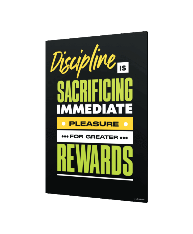 [Discipline] - Inspirational Wall Decor Item - 10 x 14", Plaque