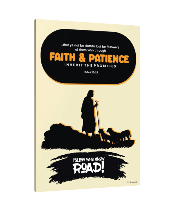 [FAITH & PATIENCE-2] - Inspirational Wall Decor Item