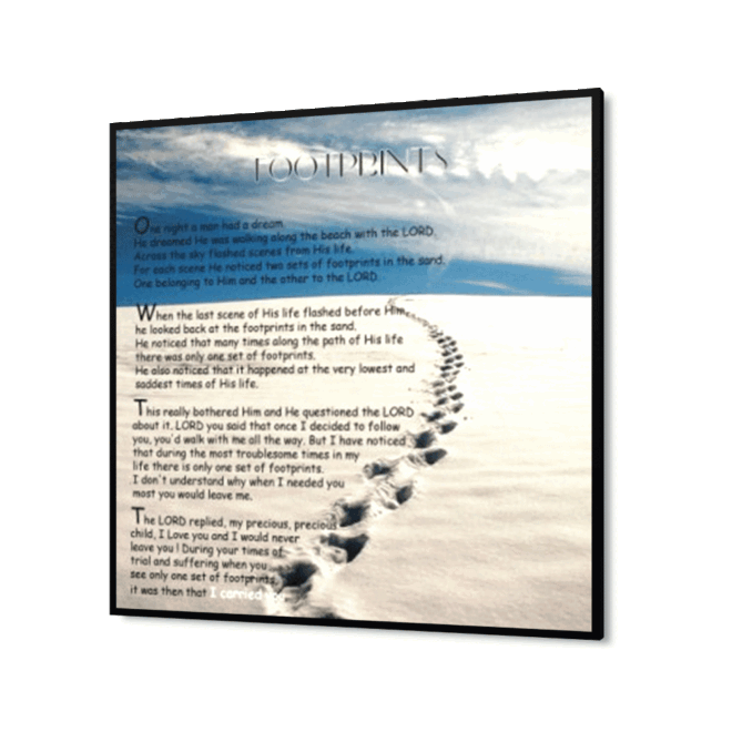 Footprint Sand- Inspirational Wall Decor Item