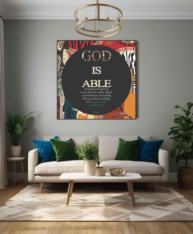 GOD IS ABLE- Inspirational Wall Decor Item