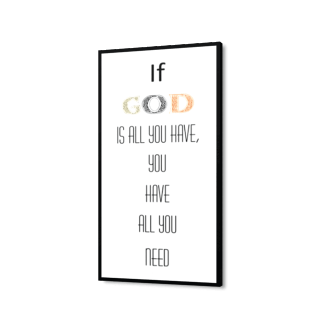 If-God - Inspirational Wall Decor Item