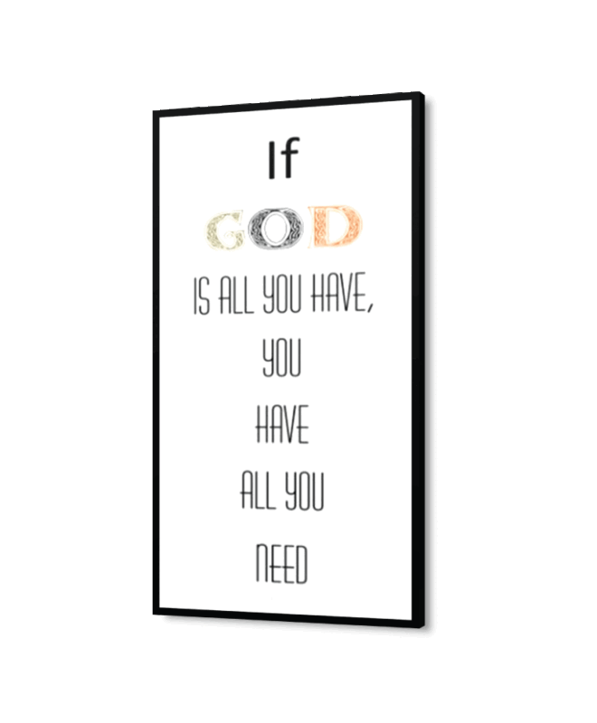 If-God - Inspirational Wall Decor Item