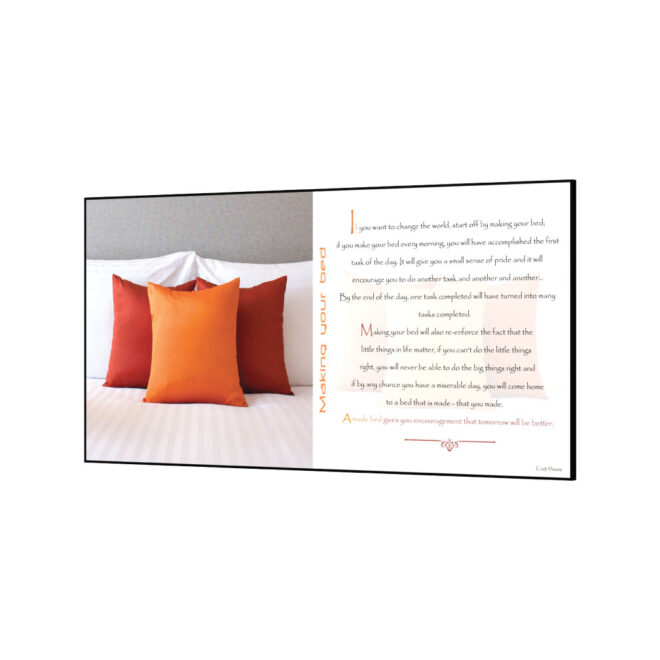 [Making-your-bed] - Inspirational Wall Decor Item - Image 2