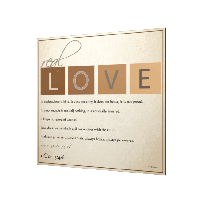 [Real Love] Inspirational Wall Decor Item