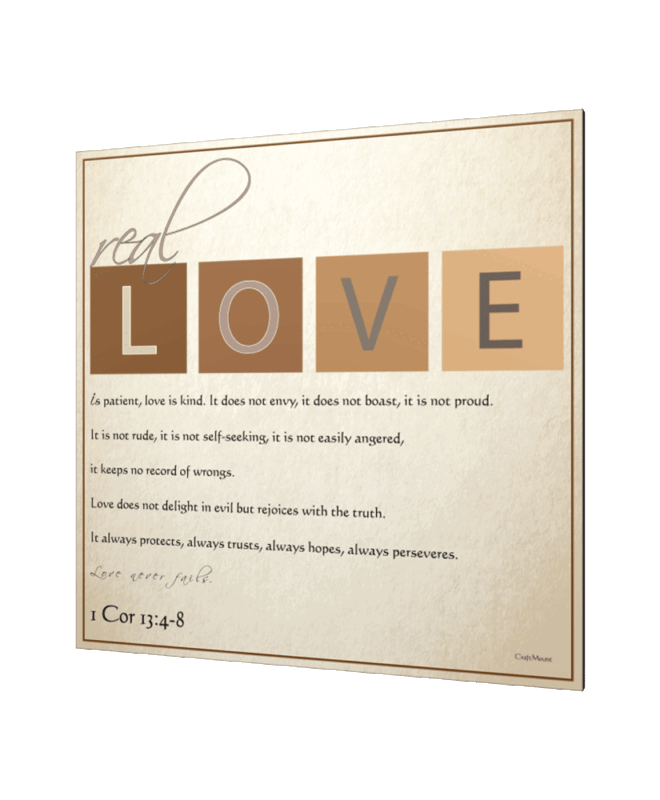 Real Love- Inspirational Wall Decor Item