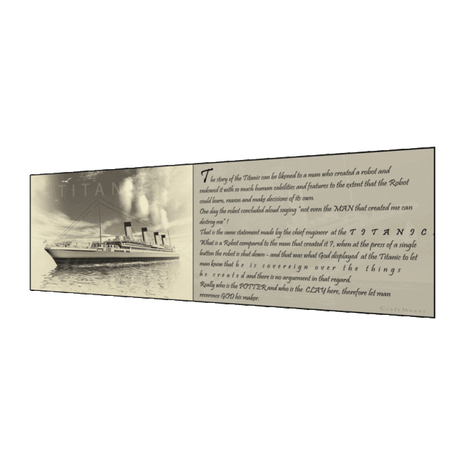 Titanic- Inspirational Wall Decor Item