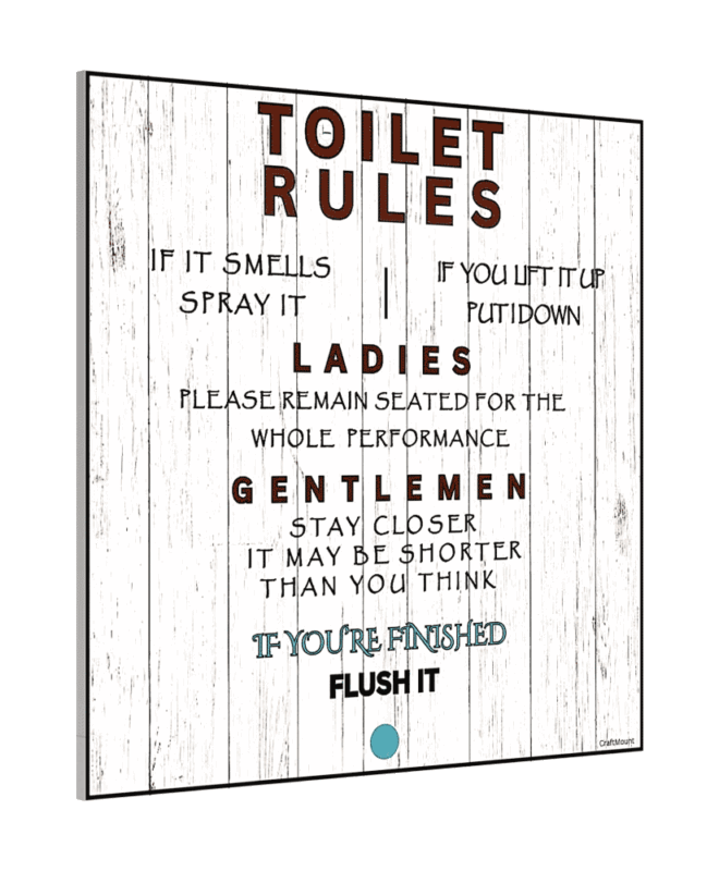 TOILET 2025  Inspirational Wall Decor Item