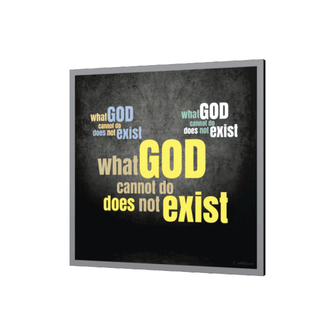 What God Cannot Do] Inspirational Wall Decor Item