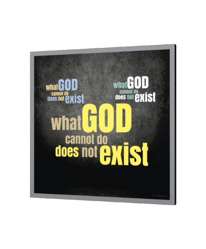 What God Cannot Do] Inspirational Wall Decor Item
