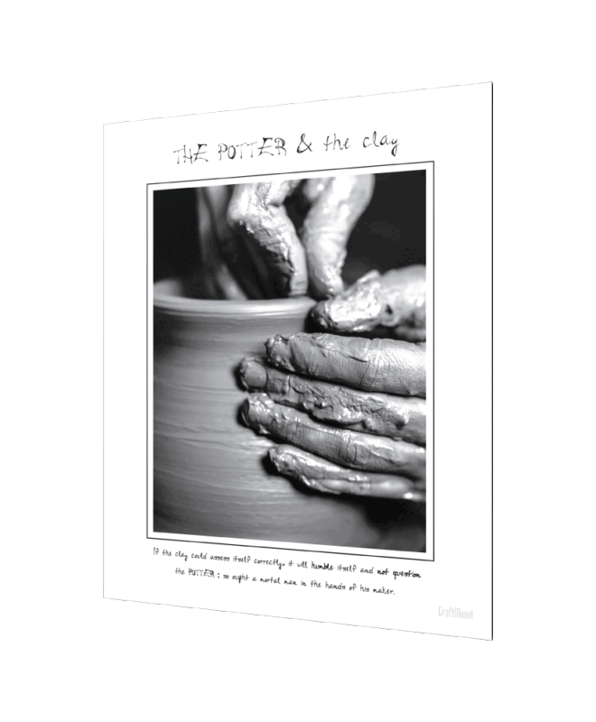 [Potter and the Clay] - Inspirational Wall Decor Item