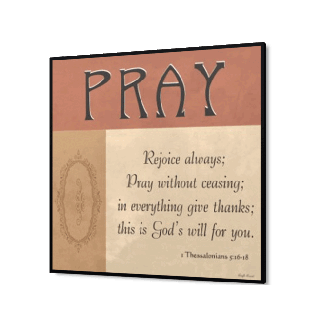 Pray 1 - Inspirational Wall Decor Item