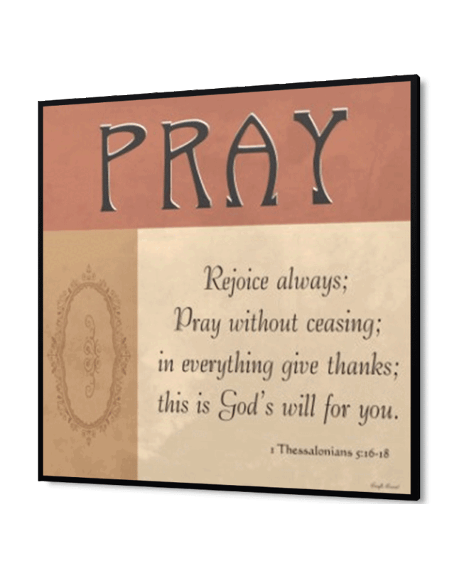 Pray 1 - Inspirational Wall Decor Item