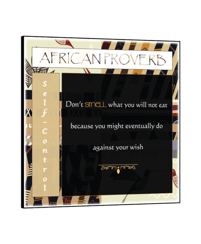 African Proverb- Inspirational Wall Decor Item