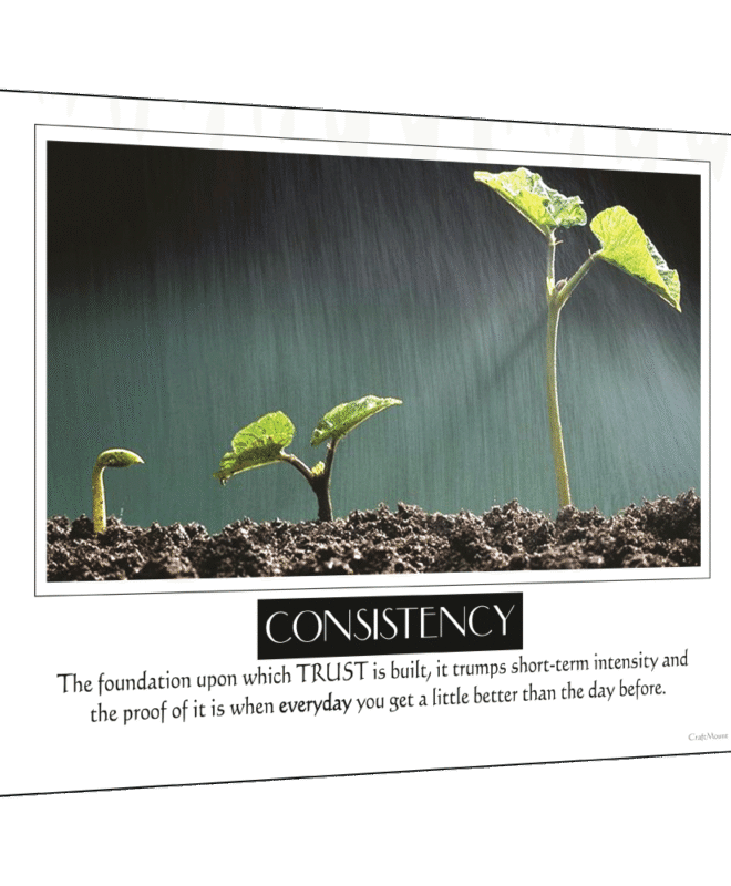 [Consistency] - Inspirational Wall Decor Item