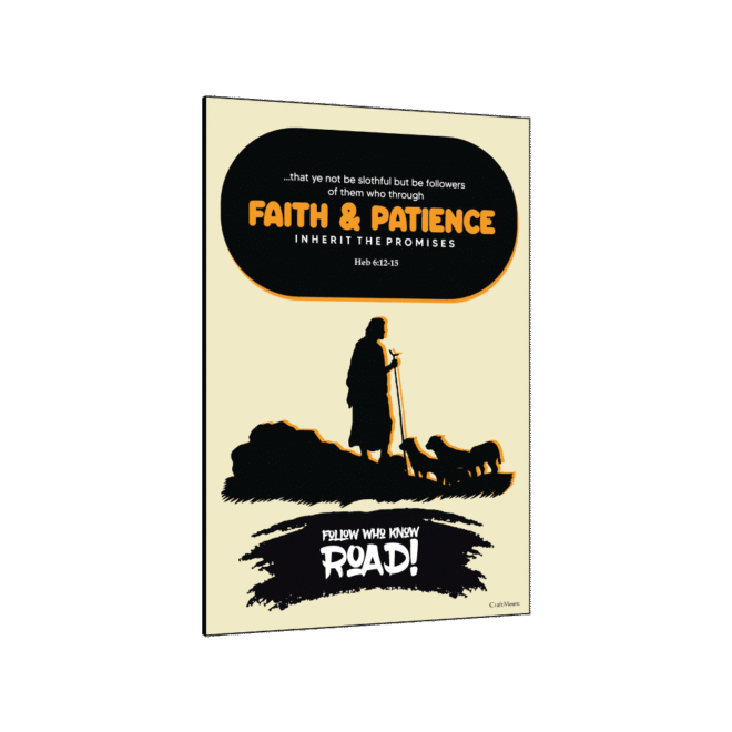 [Faith and Patience] - Inspirational Wall Decor Item