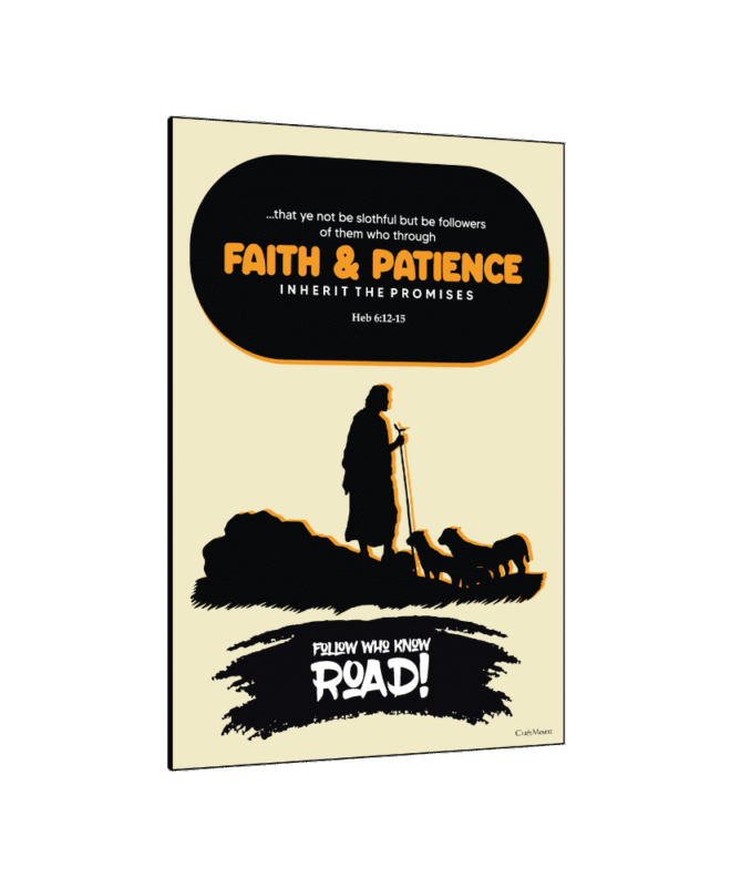 [FAITH & PATIENCE-2] - Inspirational Wall Decor Item