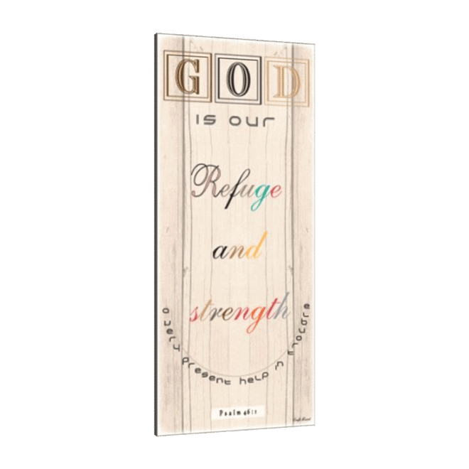 God-is-our-refuge - Inspirational Wall Decor Item