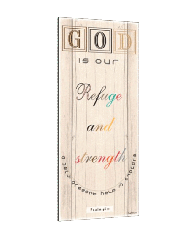 God-is-our-refuge - Inspirational Wall Decor Item