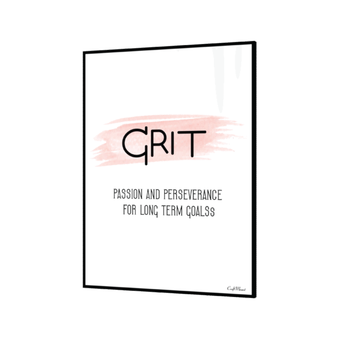 [Grit Word ] - Inspirational Wall Decor Item
