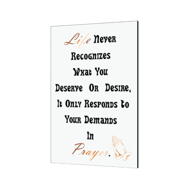Life-never-recognizes - Inspirational Wall Decor Item