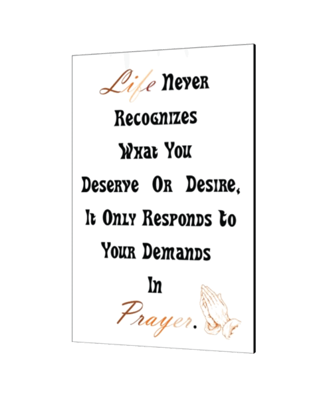 Life-never-recognizes - Inspirational Wall Decor Item