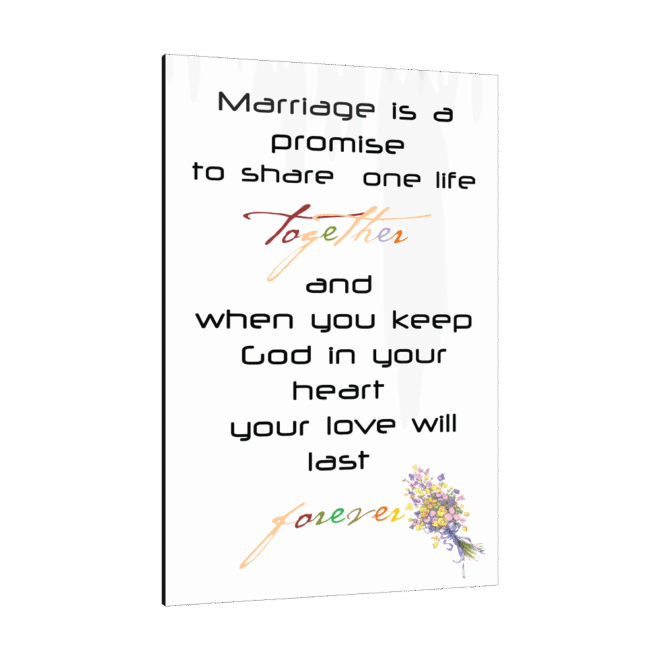 Marriage 3- Inspirational Wall Decor Item