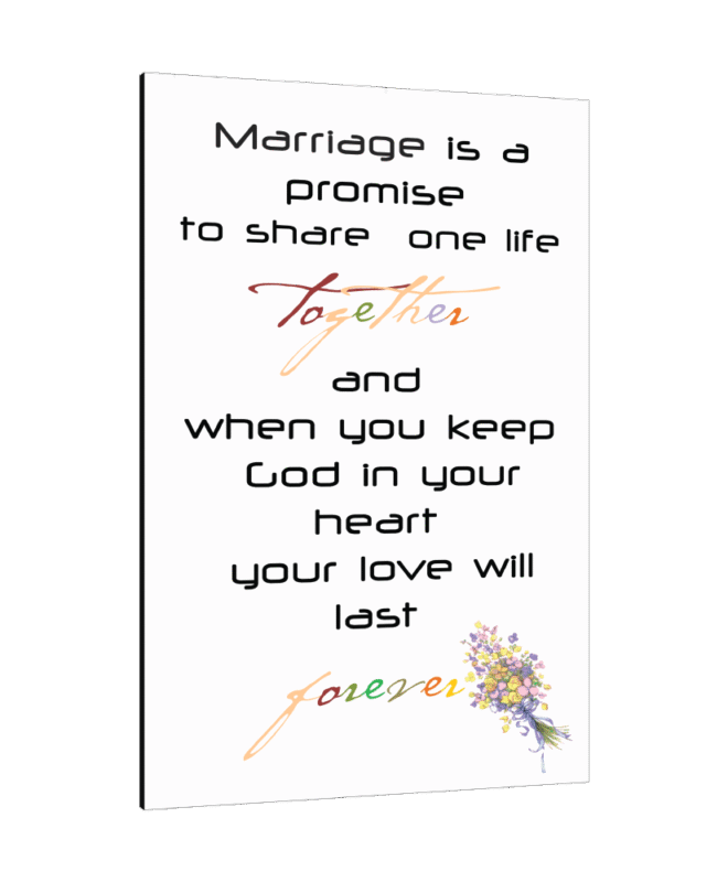 Marriage 3- Inspirational Wall Decor Item