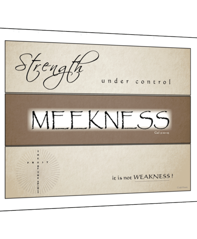 Meekness- Inspirational Wall Decor Item