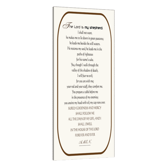 Psalm-23 - Inspirational Wall Decor Item