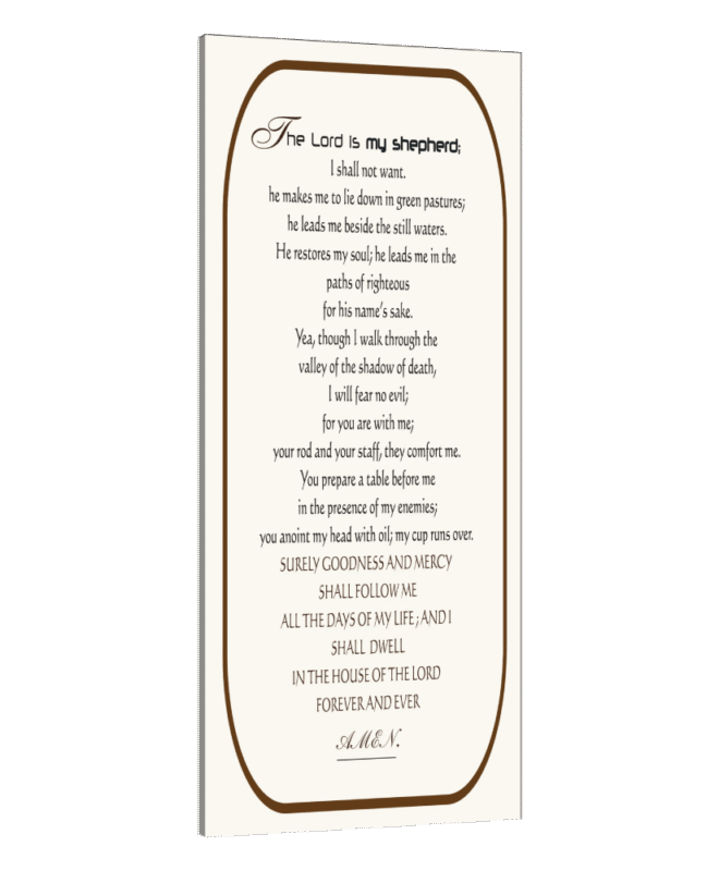 Psalm-23 - Inspirational Wall Decor Item