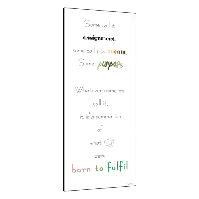 Purpose- Inspirational Wall Decor Item