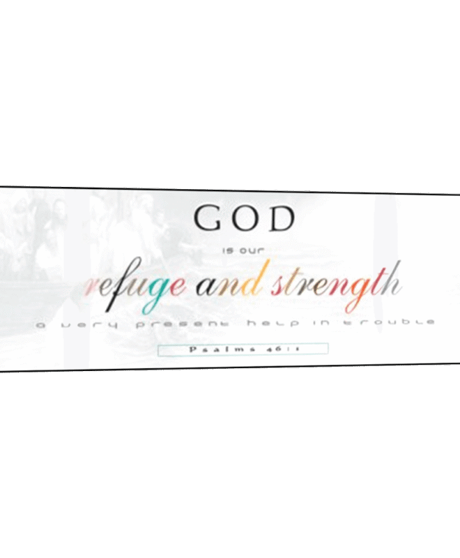 Refuge and Strength- Inspirational Wall Decor Item