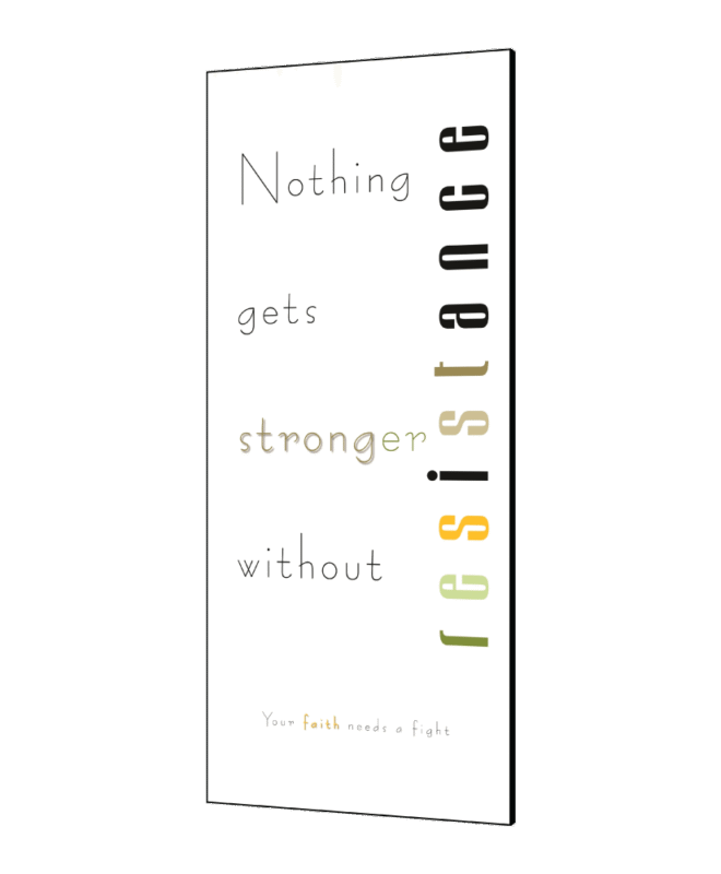 Resistance - Inspirational Wall Decor Item