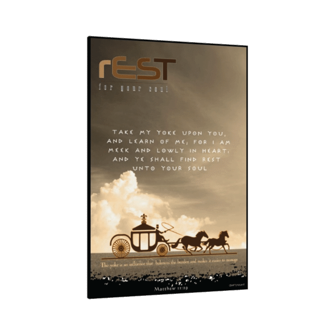 [Rest] - Inspirational Wall Decor Item