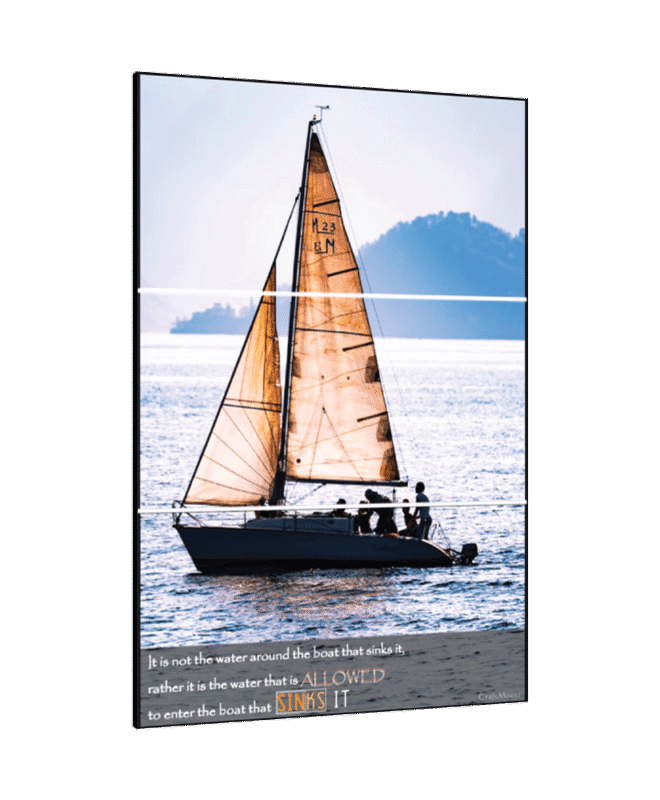 [Sin Sinks] - Inspirational Wall Decor Item