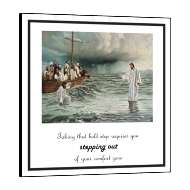 [Stepping Out ]- Inspirational Wall Decor Item