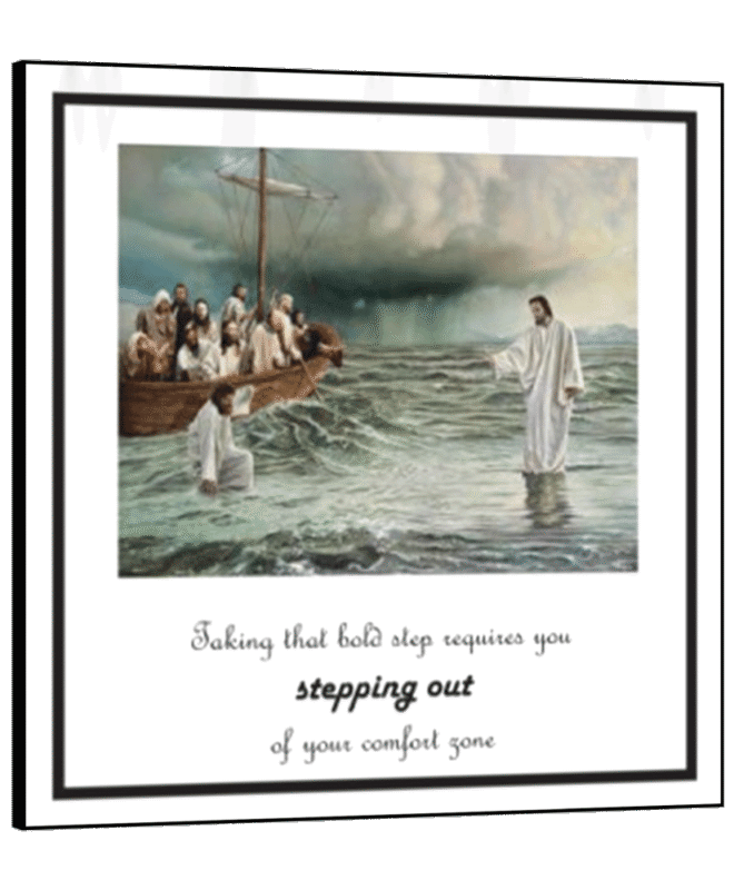 [Stepping Out ]- Inspirational Wall Decor Item